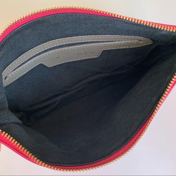 COPY Celine pink and grey leather pouch - Picture 9 of 16